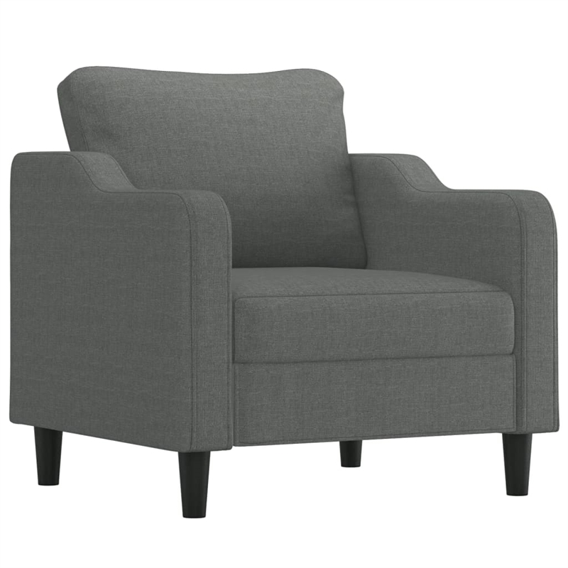 Vidaxl Single Sofa Chair in Dark Grey Fabric