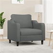Vidaxl Single Sofa Chair in Dark Grey Fabric