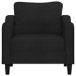 Vidaxl Single Sofa Chair in Black Fabric