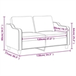 Vidaxl 2-Seater Sofa in Dark Gray