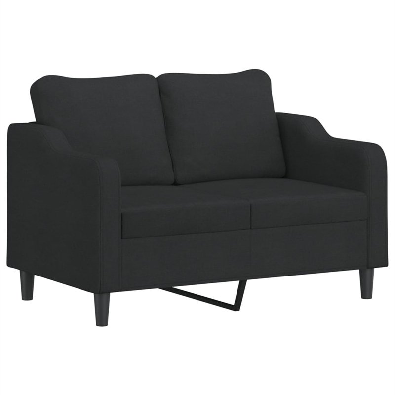 Vidaxl 2-Seater Sofa in Black Fabric