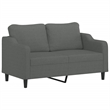 Vidaxl 2-Seater Sofa in Dark Gray