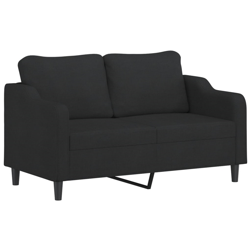 Vidaxl 2-Seater Sofa in Black Fabric