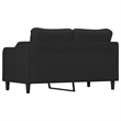 Vidaxl 2-Seater Sofa in Black Fabric