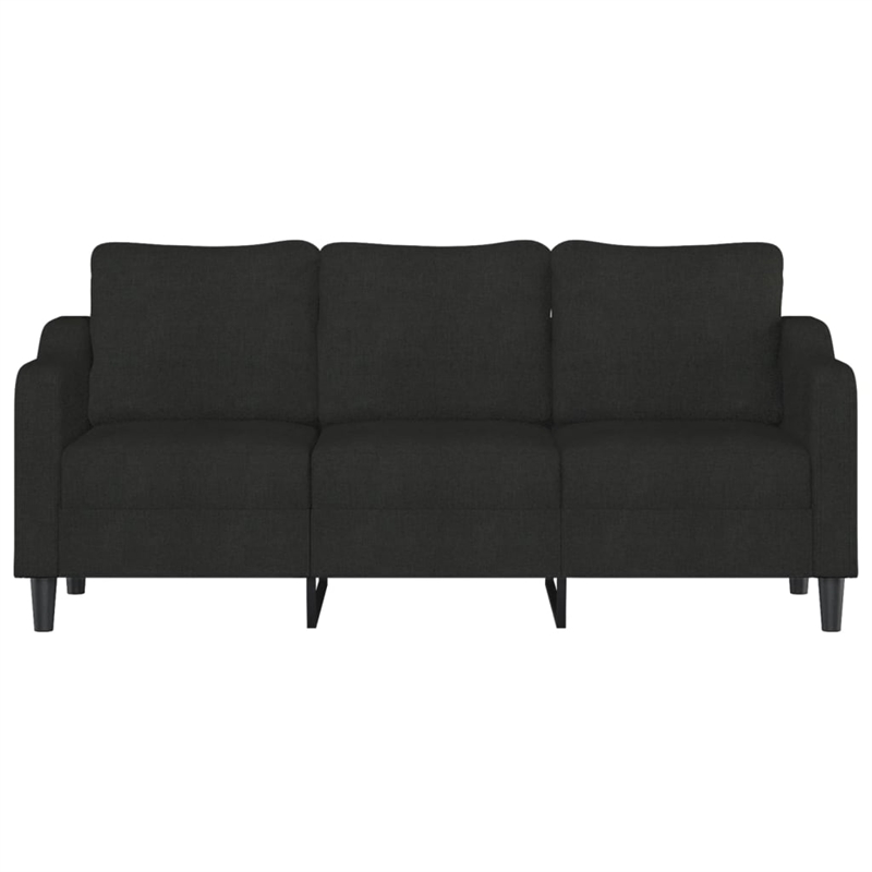 Vidaxl 3-Seater Sofa in Black Fabric