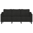 Vidaxl 3-Seater Sofa in Black Fabric
