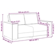 Vidaxl 2-Seater Sofa in Black