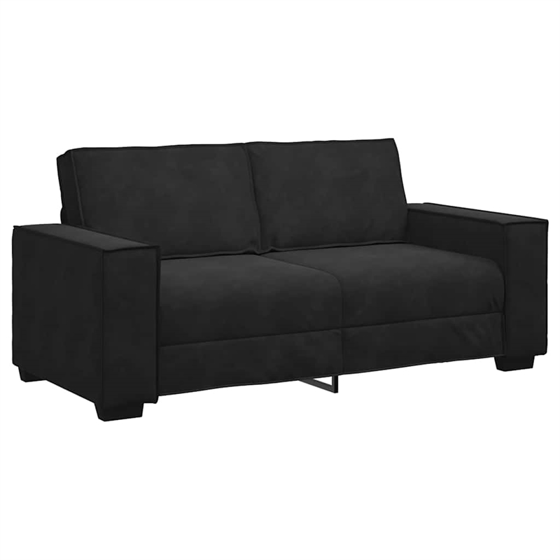 Vidaxl 2-Seater Sofa in Black Velvet