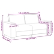 Vidaxl 2-Seater Sofa in Black Velvet