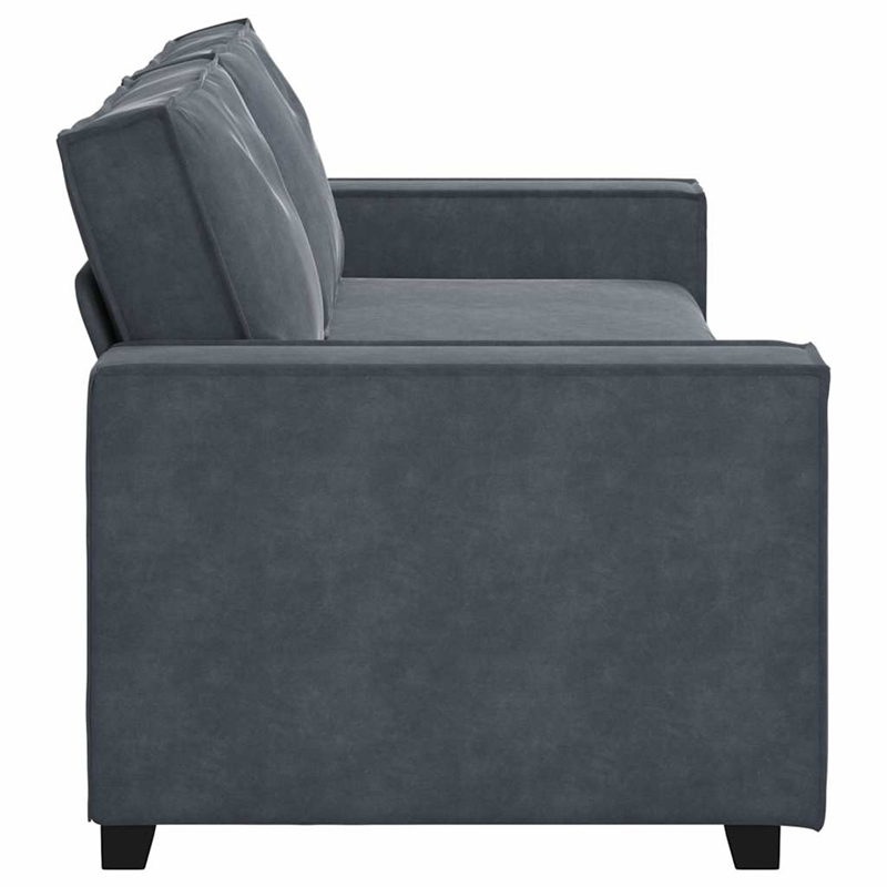 Vidaxl 3-Seater Sofa in Dark Grey Velvet