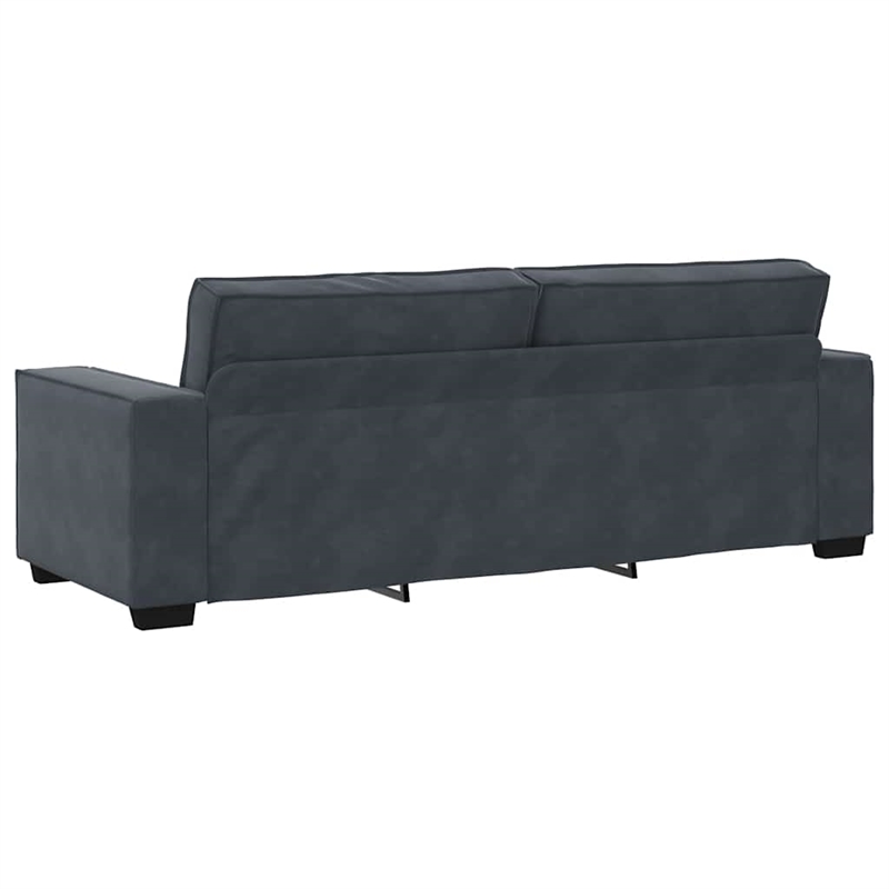 Vidaxl 3-Seater Sofa in Dark Grey Velvet