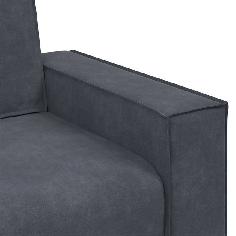 Vidaxl 3-Seater Sofa in Dark Grey Velvet