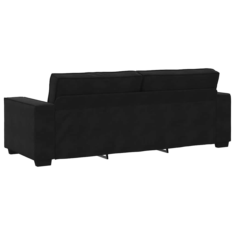 Vidaxl 3-Seater Sofa in Black Velvet