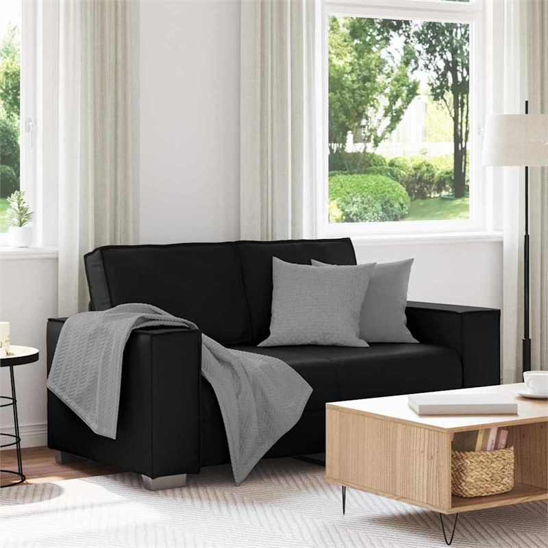 Vidaxl Artificial Leather Single Sofa Chair in Black
