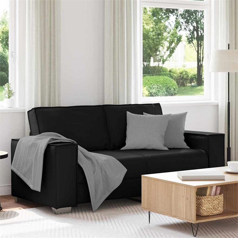 Vidaxl Artificial Leather Single Sofa Chair in Black