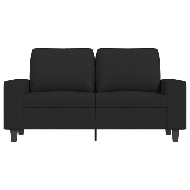 Vidaxl Metal 2-Seater Sofa in Black