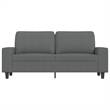 Vidaxl Metal 2-Seater Sofa in Dark Gray Polyester