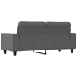 Vidaxl Metal 2-Seater Sofa in Dark Gray Polyester