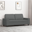 Vidaxl Metal 2-Seater Sofa in Dark Gray Polyester