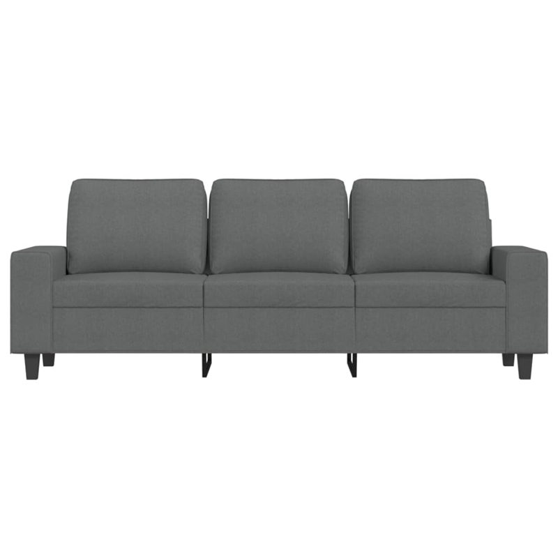 Vidaxl 3-Seater Sofa in Dark Grey Fabric