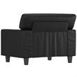 Vidaxl Single Sofa Chair in Black Faux Leather