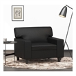 Vidaxl Single Sofa Chair in Black Faux Leather