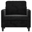 Vidaxl Single Sofa Chair in Black Velvet
