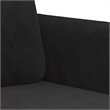 Vidaxl Single Sofa Chair in Black Velvet