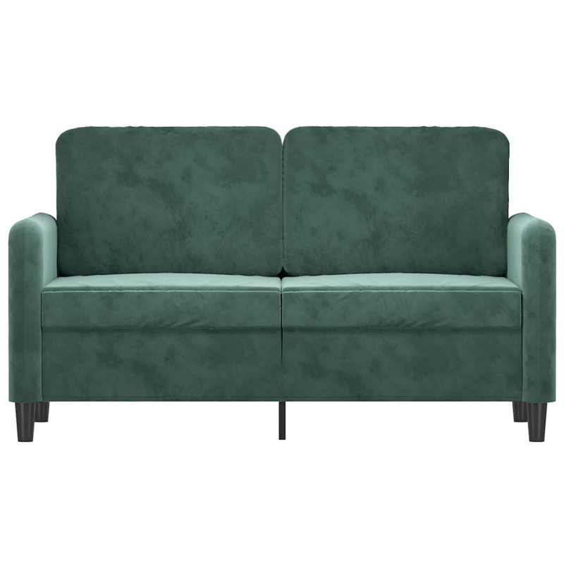 Vidaxl 2-Seater Sofa in Dark Green Velvet