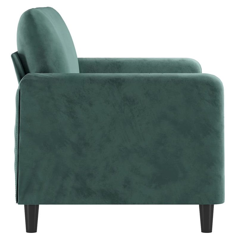 Vidaxl 2-Seater Sofa in Dark Green Velvet