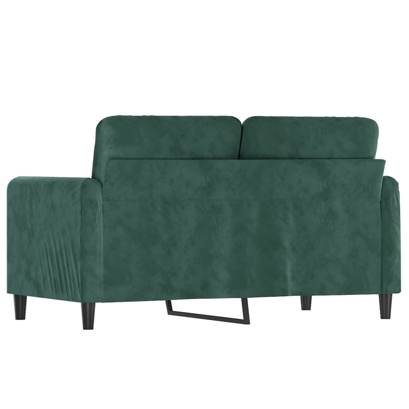 Vidaxl 2-Seater Sofa in Dark Green Velvet