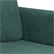 Vidaxl 2-Seater Sofa in Dark Green Velvet