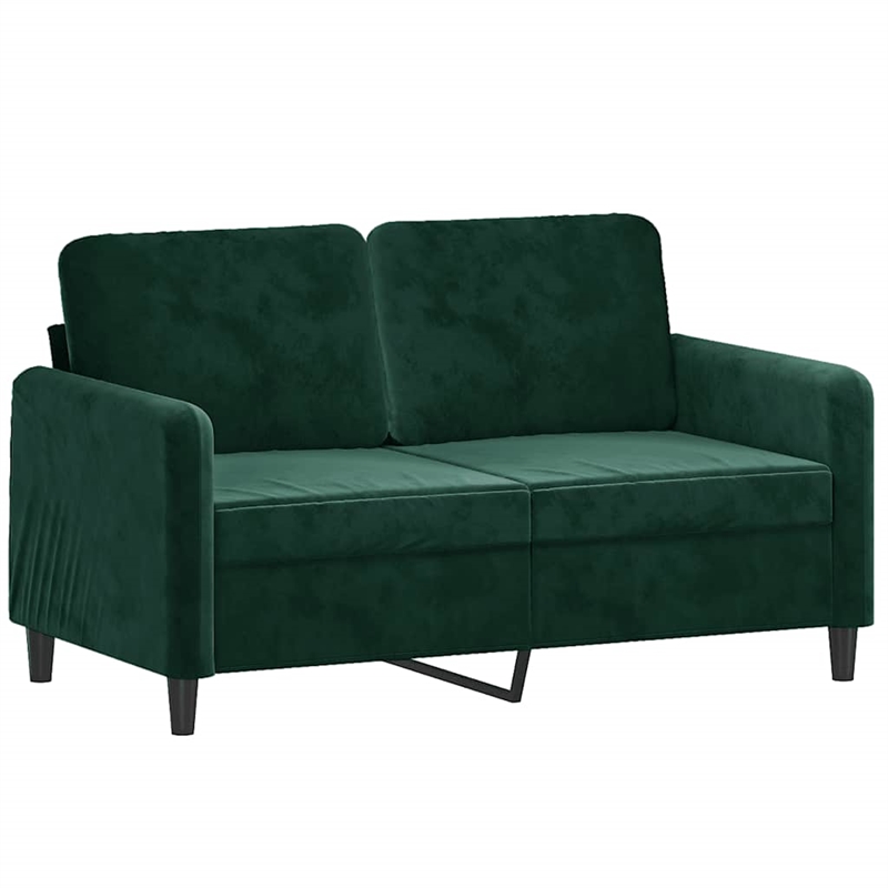 Vidaxl 2-Seater Sofa in Dark Green Velvet