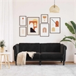 Vidaxl 2-Seater Stylish Design Sofa in Black Velvet