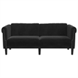 Vidaxl 2-Seater Stylish Design Sofa in Black Velvet