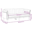 Vidaxl Sofa in Brown Faux Suede Leather