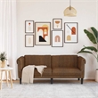 Vidaxl Sofa in Brown Faux Suede Leather