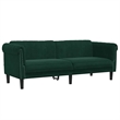 Vidaxl Sofa in Dark Green Polyester Velvet