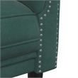 Vidaxl Sofa in Dark Green Polyester Velvet