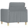 Vidaxl Single Sofa Chair in Light Grey Polyester