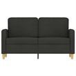 Vidaxl Metal 2-Seater Sofa in Black