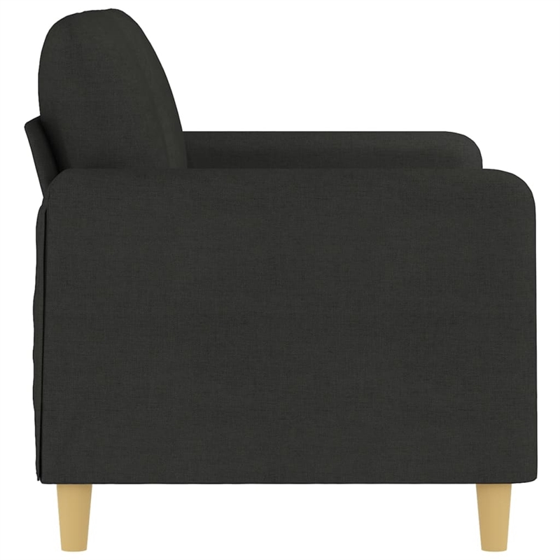 Vidaxl Metal 2-Seater Sofa in Black