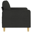 Vidaxl Metal 2-Seater Sofa in Black