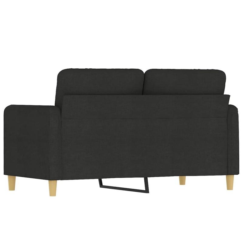 Vidaxl Metal 2-Seater Sofa in Black