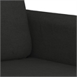 Vidaxl Metal 2-Seater Sofa in Black