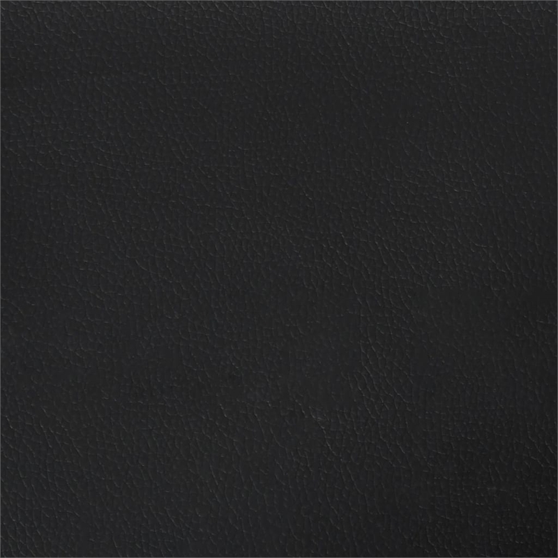 Vidaxl Metal 2-Seater Sofa in Black Faux Leather
