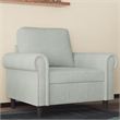 Vidaxl Single Sofa Chair in Light Grey Velvet