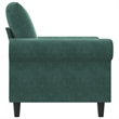 Vidaxl Single Sofa Chair in Dark Green Velvet