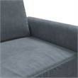 Vidaxl Metal 2-Seater Sofa in Dark Gray Polyester
