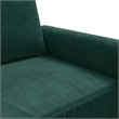 Vidaxl Metal 2-Seater Sofa in Dark Green Polyester